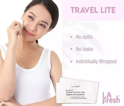 50 LA Fresh Original Makeup Remover Cleansing Facial Towel Wipes Travel Lite • $24.99