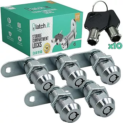 $49.97 • Buy NEW LATCH.IT  | 5-Pack RV Compartment Locks | 5/8 , 7/8 , 1 1/8 