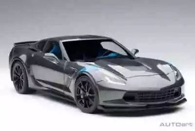 1:18 Chevrolet Corvette Grand Sport (Black/White Stripes / Yellow Fender Marks) • $193.08