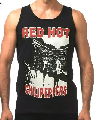 RED HOT CHILI PEPPERS IN CONCERT PUNK ROCK  Band Black Tank Top • $12.99