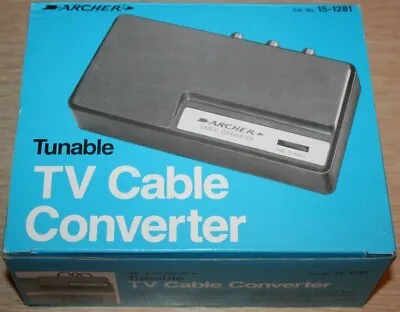 NOS Vintage Archer Tunable TV Cable Converter 15-1281 W/ Manual NEW  • $9.95