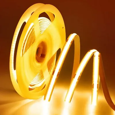 COB LED Strip Light Flexible Tape Lights Home DIY Lighting Warm White 5V 12V 24V • $21.49