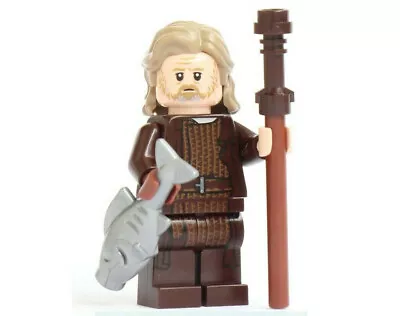 Lego Luke Skywalker Old Jedi Master Dark Brown Robe Minifig Star Wars 75245 • $24.99