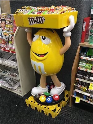 Yellow M&M W/ Tray Chocolate Store Candy Display Character • $200