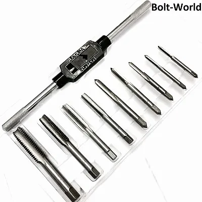 10 Pcs Metric Steel Tap And Die Wrench Thread Repairs M3 M4 M5 M6 M8 M10 M12 • £8.99