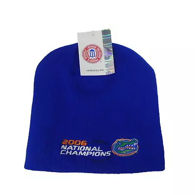 New FLORIDA GATORS 2006 National Champions Beanie Blue Hat Skullcap • $17.95