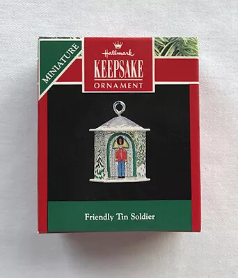 1992 Friendly Tin Soldier ~ Hexagon Building ~ Hallmark Miniature Ornament • $4.25