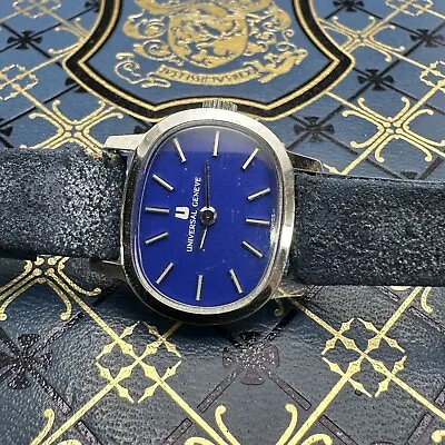 Vintage Universal Geneve Manual Wind With Blue Dial For Women • $165