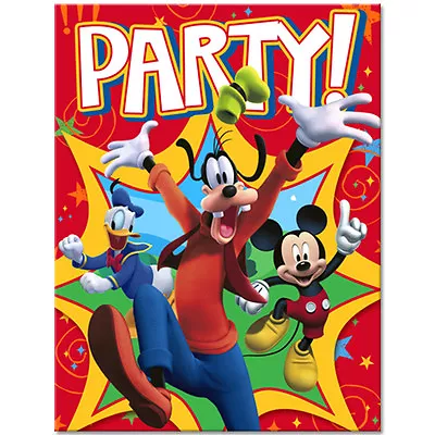 Mickey Mouse Birthday Party Supplies Invitations • $3.75