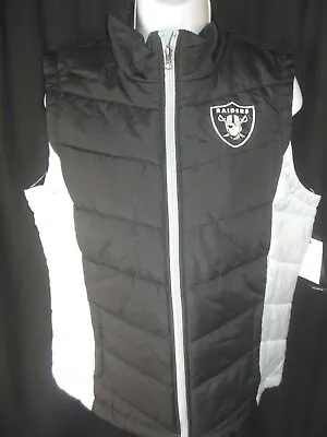 Raiders NFL Women's G-II Front Zipper Vest Small MediumLarge Or XL • $29.99