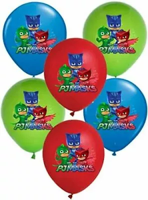 12  PJ MASKS CATBOY OWLETTE GEKKO Superhero  Latex Party Balloon Decoration • £4.69