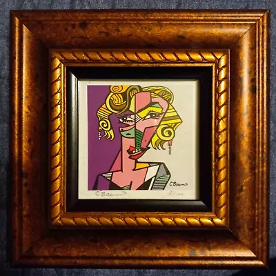 Marilyn Monroe Abstract Pop Art Handsigned Print Limited Edition CBaum Artist • $175