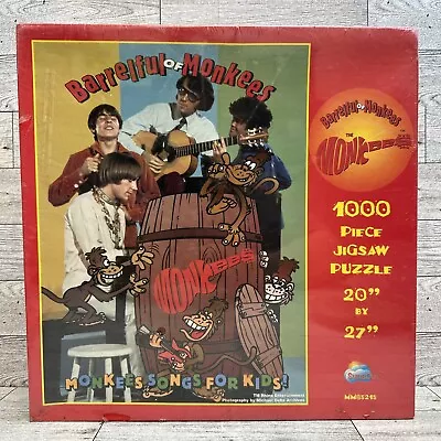 Vintage THE MONKEES “Barrelful Of Monkees” 1000 Piece Jigsaw Puzzle - NEW Sealed • $99.95
