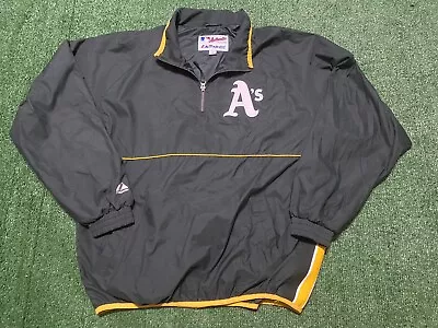 Oakland Athletics A's Pullover Jacket Large Majestic • $35