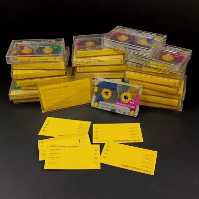 Lot 23 Memorex DBS 90 Audio Cassette Tapes-USED- 5 Stickers-23 Cases-Mixed Music • $28.19