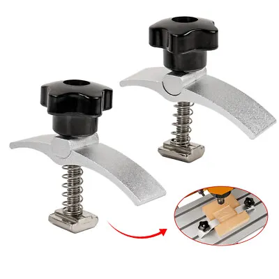 LUNYEE 2PCS T-Track Mini Hold Down Clamp Kit CNC Router Clamp For Woodworking • $12.08