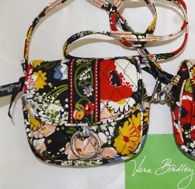 VERA BRADLEY Little Hip Bag Crossbody Belt Bag - POPPY FIELDS - Perfect Cond. • $29.95