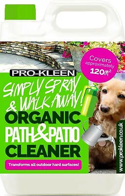 £18.95 • Buy Patio Cleaner Fluid Organic Path Drive Fence 5L Magic Spray & Walk Away
