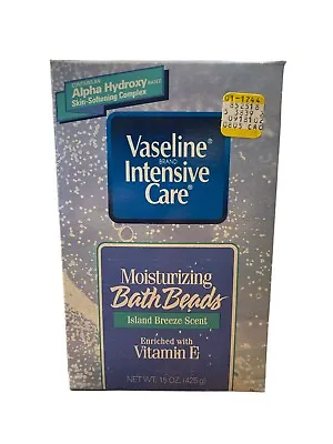 Vaseline Intensive Care Moisturizing Bath Beads Island Breeze 15 Oz New/Sealed • $24.99