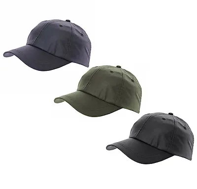 £7.99 • Buy Waxed Cotton Baseball Cap One Size Adjustable Navy/Olive/Black 