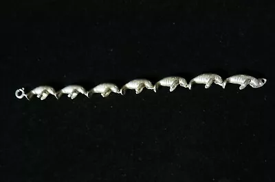 Vintage Sterling Silver Bracelet With Seals • $10