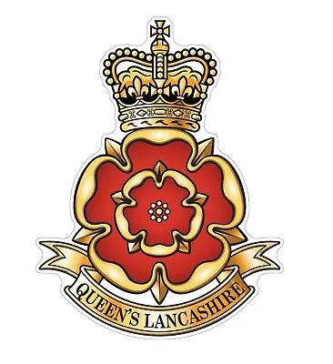 Queens Lancashire Regiment QLR (SK38) Waterproof Vinyl Stickers Decal Army • £3.19