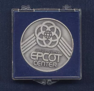 Walt Disney World EPCOT Center Pre-Opening MEDAL In Case 1982 • $14.95