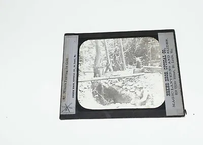 Alaska Klondike Gold Miners Panning GLASS SLIDE • $19.98