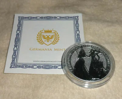 2019 The Allegories Britannia & Germania 1oz Silver Coin 5 Mark W/COA • $89.99