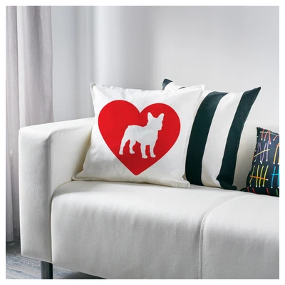 $44.99 • Buy Love French Bulldog Heart Decorative Accent Pillow Cushion Cover Home Gift 20 