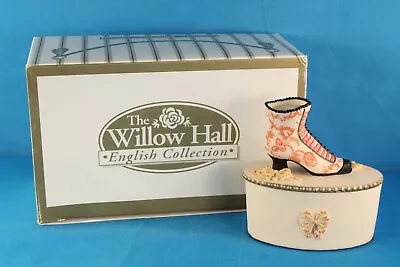 Willow Hall Shoe Trinket Box - Victorian Shoes Collection -  Annette  No. 7811 • $4.99