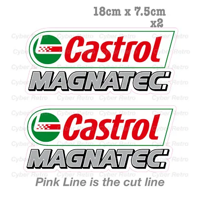 CASTROL MAGNATEC Logo X2  Sticker  • $8
