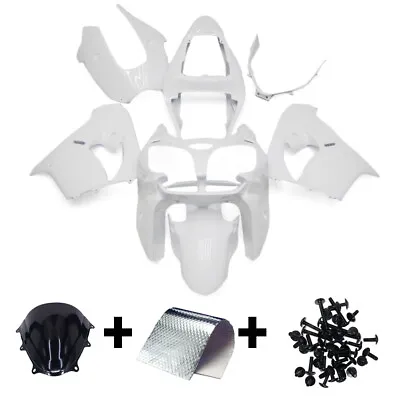 White Fairings For Kawasaki Ninja ZX9R 2002 2003 ZX-9R 02 03 Body Frame Plastics • $389.95