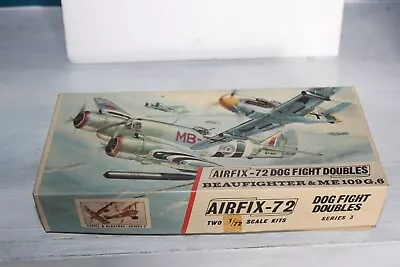 Boxed Airfix-72 D364f Dog Fight Doubles Beaufighter/ Me 109 G.6 Series 3 (jb4) • £35