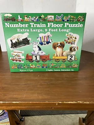 Melissa And Doug Number Train Floor Puzzle Math Counting For Preschool Children • $16