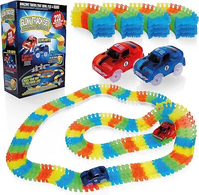 Create-A-Track Car Track Set - Race Toy With 220 Pieces & 2...  • £24.05
