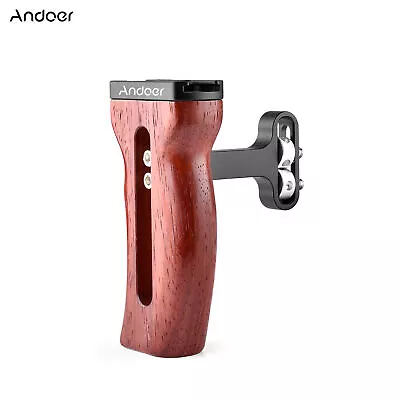 Andoer Universal  Cage Wooden Handle Left/Right Side Hand Grip With M9H3 • £24.43