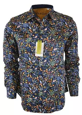 NEW Robert Graham $198 GIN BLOSSOM Cotton Floral Print Classic Fit Shirt XL • $139.99