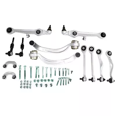 $129.50 • Buy Front Control Arms Tie Rod Ends Sway Bar Links Kit For Audi A4 Quattro S4 A6 VW