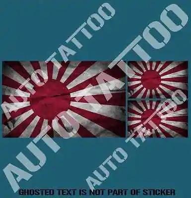 $5.50 • Buy Japan Old Flag Rising Sun Decal Sticker Jdm Rally Drift Old School Decl Stickers