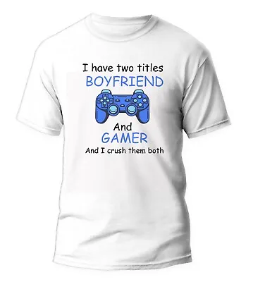 Funny Gamer Shirt For Boyfriend Gaming Shirt For Men Christmas Gift Mens Tshirt • $14.99