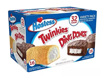 Hostess Twinkies & Ding Dongs 16 Twinkies & 16 Ding Dongs 2 Pack • $27.99