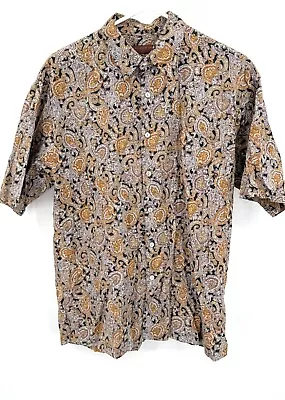 Tori Richard Mens Size Medium Short Sleeve Button Up Shirt Paisley • $21.42