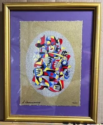 Anatole Krasnyansky Vagabonds Serigraph On Wove Paper Hand Signed & Numbered • $475