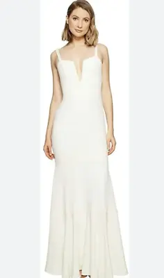 Nicole Miller Elalia Bridal Gown Silk & Lace Ivory Size Size 0   12232 • $349.99