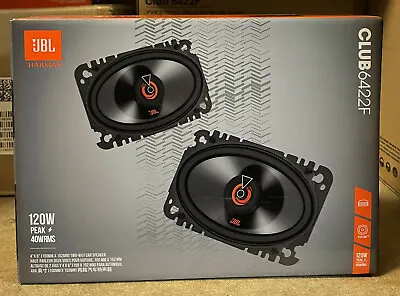 JBL 4 X6  4x6  Car/Van 2-Way Coaxial Audio Door Deck Shelf Speakers 120 Watts • £71.99