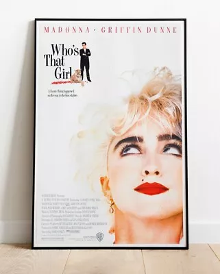 WHO'S THAT GIRL MADONNA REPRO Film Poster 36 X24  (similar To A1 ) • £11.99