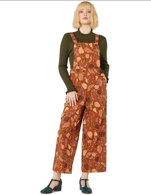 $44.90 • Buy Princess Highway Overalls Jumpsuit Womens 10 Forest Print Linen Cotton Ladies 