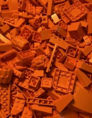 Lego Bulk Lot Orange Coloured Randomly Selected Pieces Bricks Blocks • $16.97