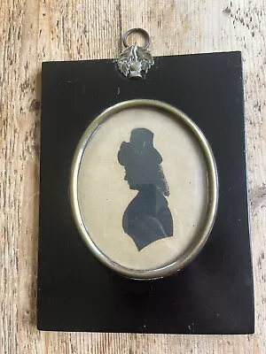 Antique Late/early 19th Century Silhouette Portrait Of A  Female Character • £49.99